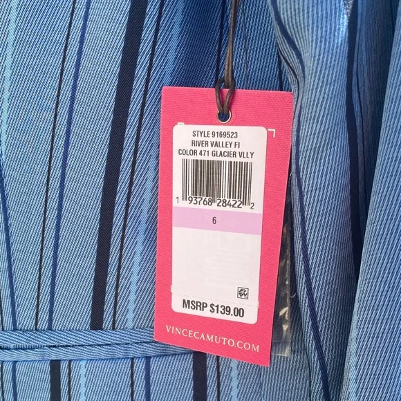 Vince Camuto Blue Striped Blazer - Picture 3 of 6